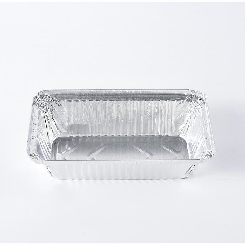 Convenient Disposable Rectangular Aluminum Foil Cake Baking Containers For Multiple Cake Food Stores Packaging Or Household RK-3