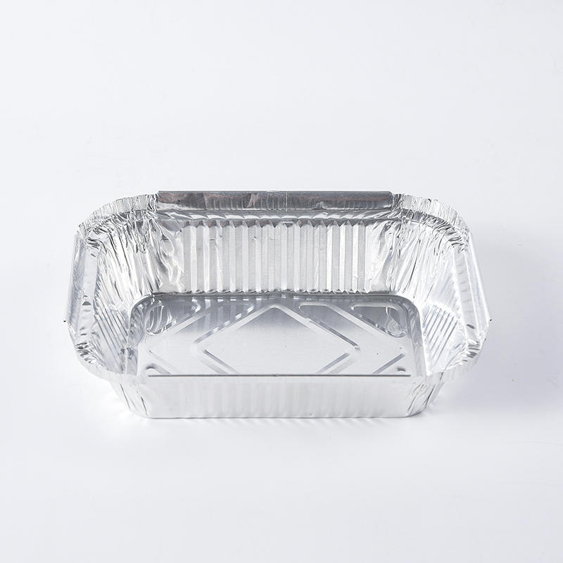 Small Foil Tray Container OEM Logo Aluminium Foil For Food Packing Disposable Kitchen Work Time Customized RK-58